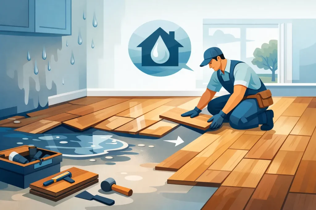Flooring Repair After Water Damage Starts Here