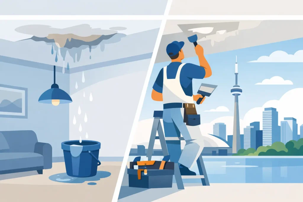 Water Damaged Ceiling Repair for Toronto Homes