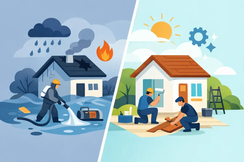 Mitigation Versus Restoration Services Explained
