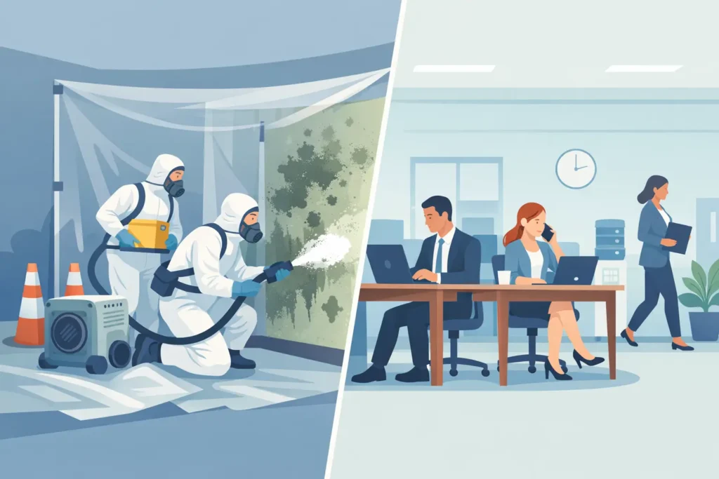 Office Mold Remediation Without Business Disruption