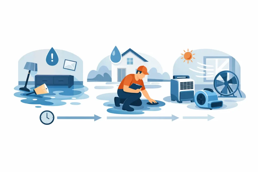 Water Mitigation Timeline: What Happens First?