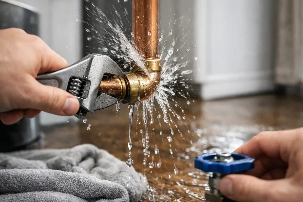 How to Stop a Burst Pipe Before Damage Spreads